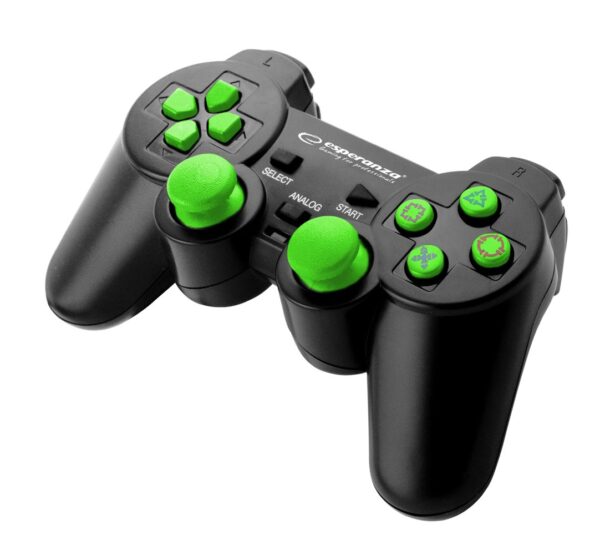 GAMEPAD PC/PS3/PS2 USB ESPERANZA CORSAIR BLACK-GREEN 5901299947098