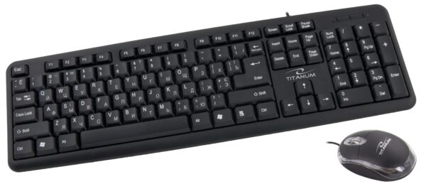 WIRED SET KEYBOARD AND MOUSE USB TITANUM TK106UA SALEM UA 5901299923511