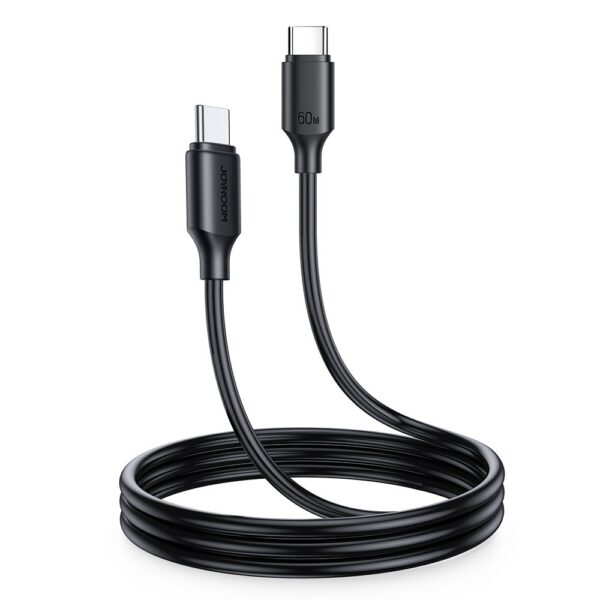 Cable USB Joyroom USB-C - USB-C 480Mb/s 60W 1m (S-CC060A9) black 6956116733711