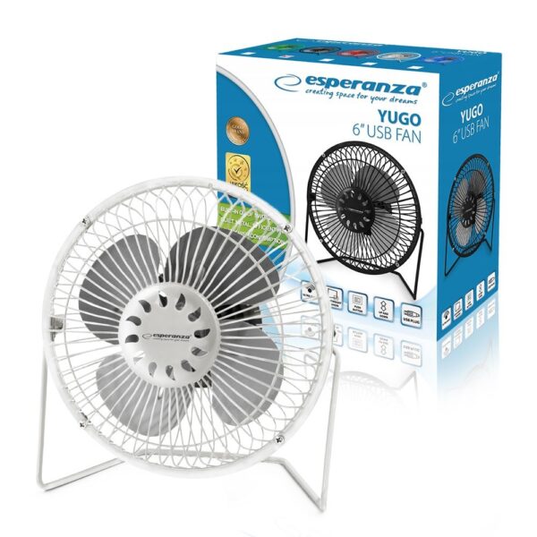 USB FAN 6' ESPERANZA EA149W YUGO WHITE 5901299923047