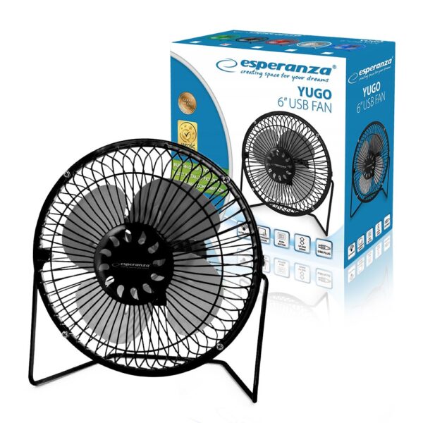 USB FAN 6' ESPERANZA EA149K YUGO BLACK 5901299910788