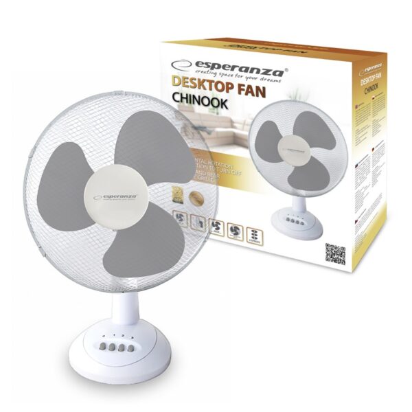 DESK FAN 12' ESPERANZA EHF003WE CHINOOK 5901299914496