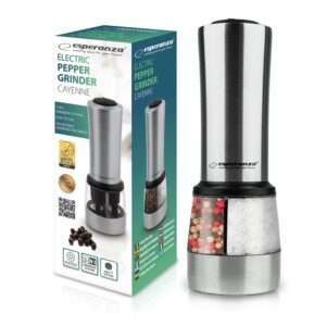 PEPPER AND SALT GRINDER ESPERANZA CAYENNE STAINLESS STEEL 5901299917190