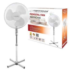 STANDING FAN 16' ESPERANZA EHF001WW HURRICANE WHITE 5901299917640