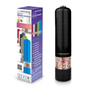 PEPPER GRINDER ESPERANZA MALABAR BLACK 5901299917091