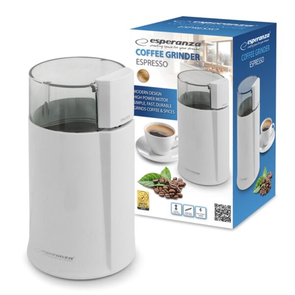 COFFEE GRINDER ESPERANZA ESPRESSO WHITE 5901299915158