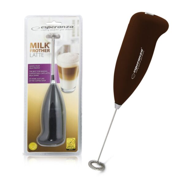 MILK FROTHER ESPERANZA LATTE BROWN 5901299931202