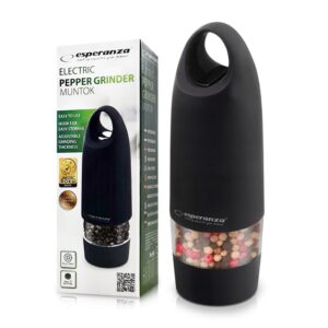 PEPPER GRINDER ESPERANZA MUNTOK BLACK 5901299917176