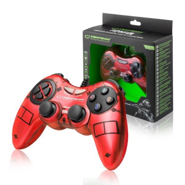 GAMEPAD PC USB ESPERANZA FIGHTER RED 5901299947012