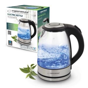 ELECTRIC GLASS KETTLE ESPERANZA YOSEMITE 1.7 L BLACK 5901299915653