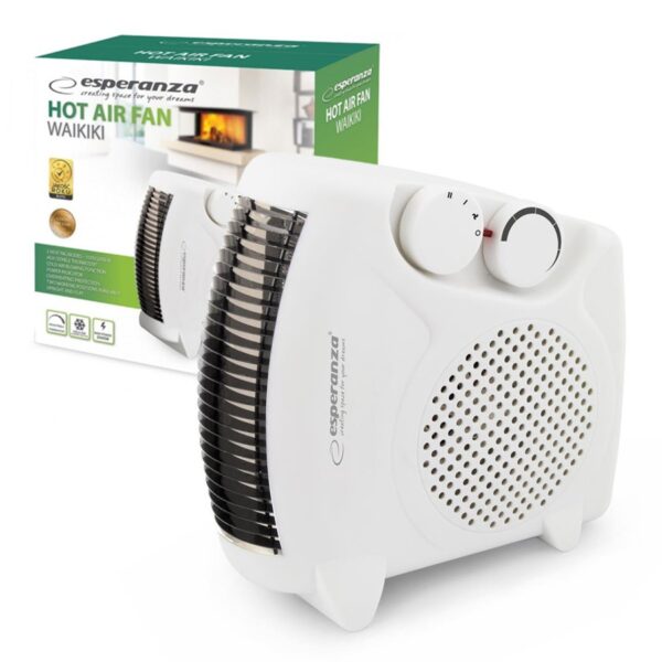 FAN HEATER 1000W/2000W ESPERANZA EHH004 WAIKIKI 5901299914915