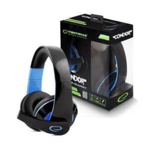 HEADSET GAMING WITH MICROPHONE ESPERANZA EGH300B CONDOR BLUE 5901299922392