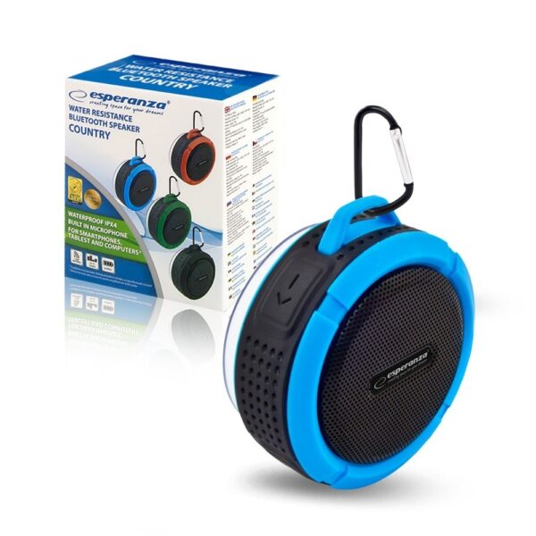 SPEAKER BT ESPERANZA COUNTRY BLACK-BLUE 5901299940266