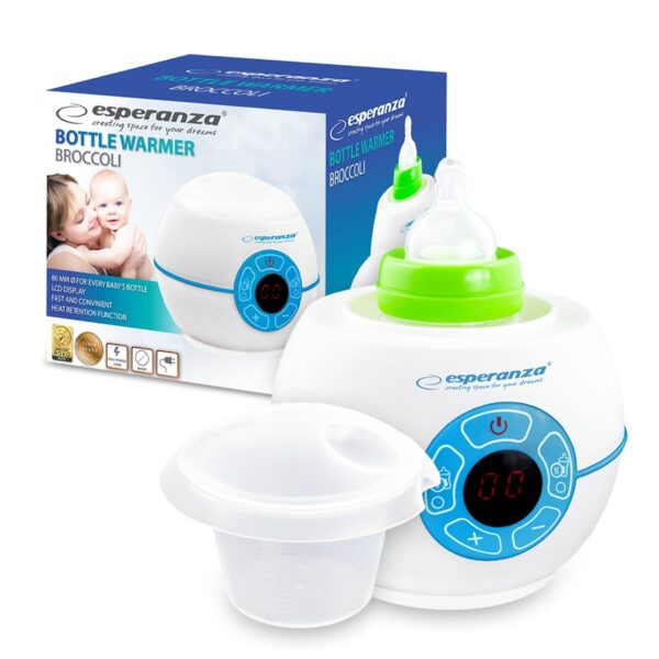 BOTTLE WARMER ESPERANZA BROCCOLI LCD 5901299949610