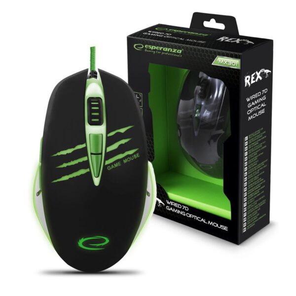 MOUSE GAMING LED 7D OPTIC USB ESPERANZA EGM301 REX 5901299925393