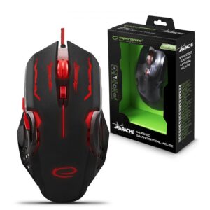 MOUSE GAMING LED 6D OPTIC USB ESPERANZA EGM403R APACHE RED 5901299925485