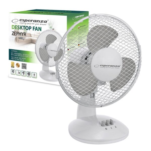 DESK FAN 9' ESPERANZA EHF004WE ZEPHYR 5901299930748