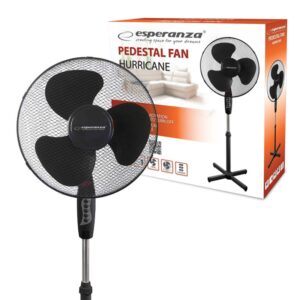 STANDING FAN 16' ESPERANZA EHF001KK HURRICANE BLACK 5901299917558