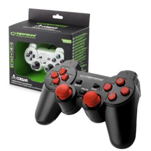 GAMEPAD PC/PS3 USB ESPERANZA TROOPER BLACK-RED 5901299947197