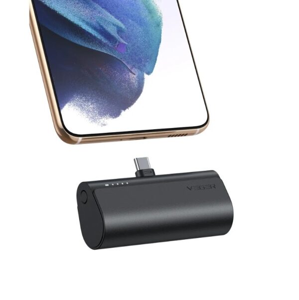 Power bank VEGER PlugOn 5000mAh with built-in connector Type C PD20W (W0556P) 6970453555041