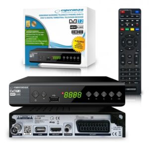 DIGITAL TUNER ESPERANZA DVB-T2 H.265/HEVC EV111P 5901299958155