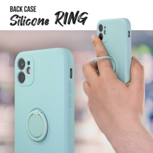 BACK CASE SILICON RING iPhone 14 Pro (6.1') light green 5900495044877