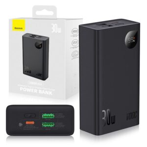 Powerbank Baseus Adaman2 with display 20000mAh 30W 2xUSB/ 1xUSB Type C PD QC SCP (PPAD050101) black 6932172613563