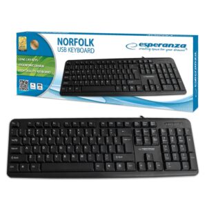 KEYBOARD WIRED USB ESPERANZA EK139 NORFOLK 5901299946282