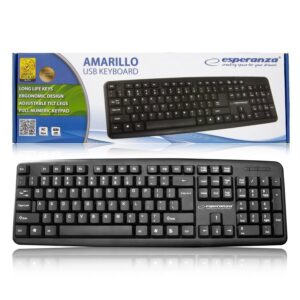 KEYBOARD WIRED ESPERANZA EK134 AMARILLO 5901299941478