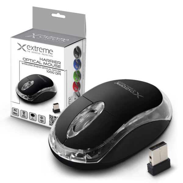 WIRELESS MOUSE 2.4GHZ 3D OPTICAL USB EXTREME XM105K HARRIER BLACK 5901299926178