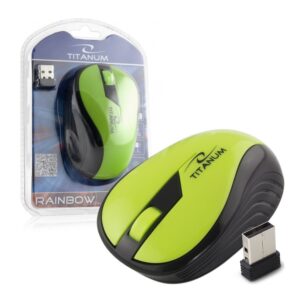 WIRELESS MOUSE 2.4GHZ 3D OPTICAL USB ESPERANZA TM114G RAINBOW GREEN 5901299904794