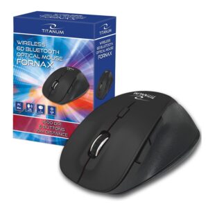 WIRELESS MOUSE BT 6D OPTICAL TITANUM TM122K FORNAX BLACK 5901299946565