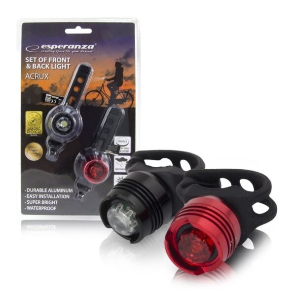 BICYCLE FRONT AND BACK LED LAMP ESPERANZA ACRUX 5901299950081