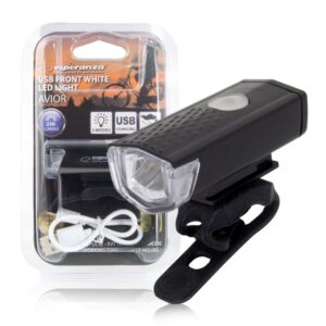 BICYCLE FRONT LED LAMP ESPERANZA USB AVIOR 5901299950203