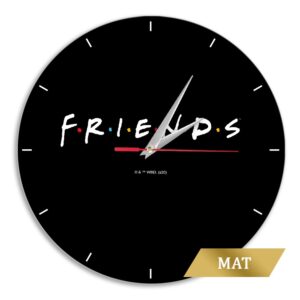 Matt Wall Clock Friends 002 black