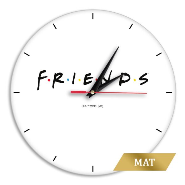 Matt Wall Clock Friends 002 white