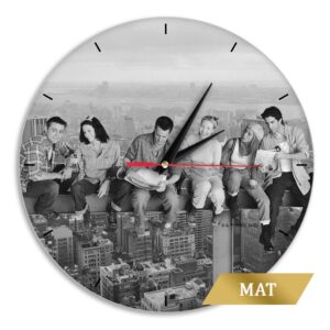 Matt Wall Clock Friends 016 gray