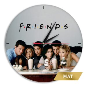 Matt Wall Clock Friends 015 colorful