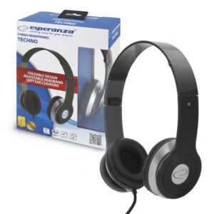 HEADSET AUDIO ESPERANZA EH145K TECHNO BLACK 5901299903919