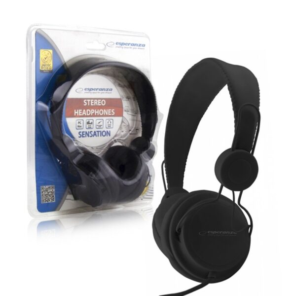 HEADSET AUDIO ESPERANZA EH148K SENSATION BLACK 5901299908006