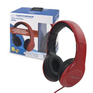 HEADSET AUDIO ESPERANZA EH138R SOUL RED 5901299903766