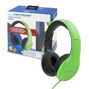 HEADSET AUDIO ESPERANZA EH138G SOUL GREEN 5901299903759