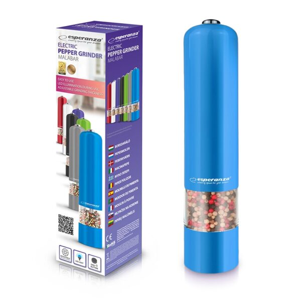 PEPPER GRINDER ESPERANZA MALABAR BLUE 5901299917138