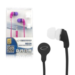 EARPHONES ESPERANZA NEON EH147K BLACK 5901299904954