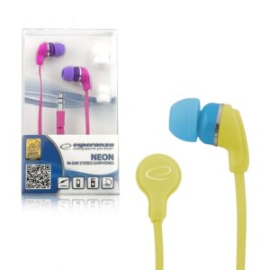 EARPHONES ESPERANZA NEON EH147Y YELLOW 5901299904930