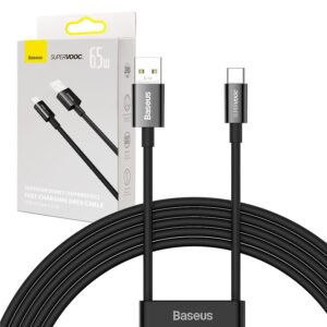 Cable USB Baseus Superior Series SUPERVOOC USB-A USB-C 65W 2m black 6932172612924