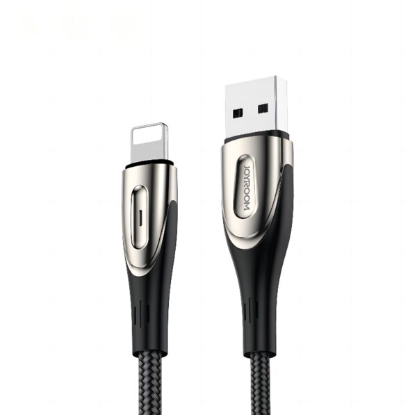 Cable USB Joyroom Sharp Series USB-A - Lightning 3A 1.2m (S-M411) black 6956116798840