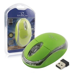 WIRELESS MOUSE 2.4GHZ 3D OPTICAL USB TITANUM TM120G CONDOR GREEN 5901299926116