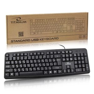 KEYBOARD STANDARD WIRED TITANUM TK101BG USB BG 5901299926864