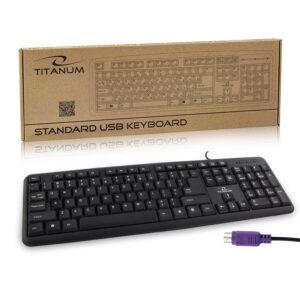 KEYBOARD STANDARD WIRED TITANUM TK102 PS/2 5901299901090